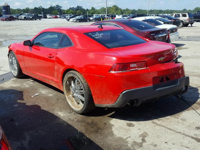 2G1FA1E33E9166518 - 2014 CHEVROLET CAMARO LS RED photo 3