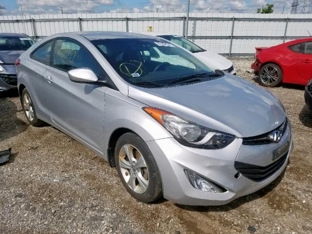 KMHDH6AE0DU004471 - 2013 HYUNDAI ELANTRA CO SILVER photo 1