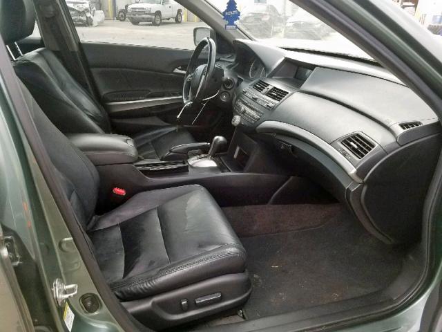 1HGCP36828A076057 - 2008 HONDA ACCORD EXL GREEN photo 5