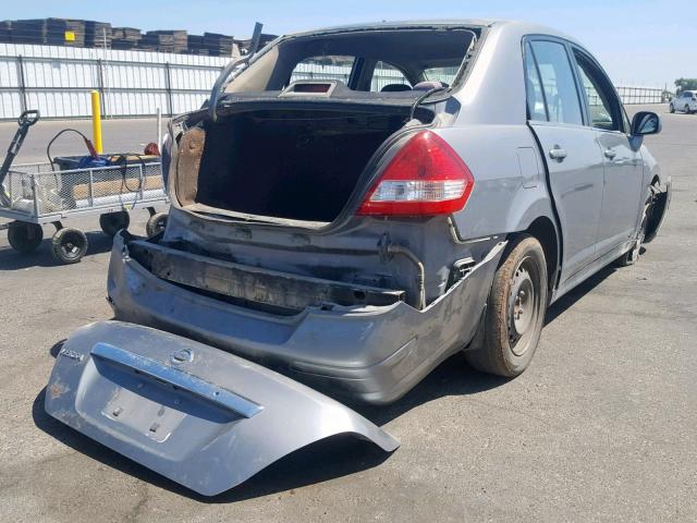 3N1BC11E18L432310 - 2008 NISSAN VERSA S CHARCOAL photo 4