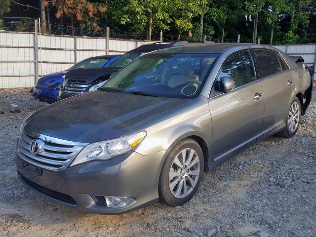 4T1BK3DB5BU439329 - 2011 TOYOTA AVALON BAS GRAY photo 2