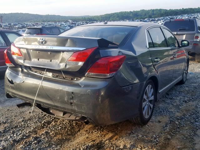 4T1BK3DB5BU439329 - 2011 TOYOTA AVALON BAS GRAY photo 4