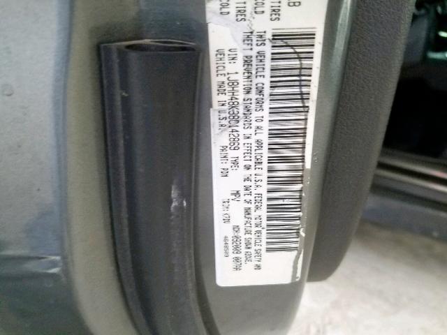 1J8HH48K38C142869 - 2008 JEEP COMMANDER 灰色 照片 10