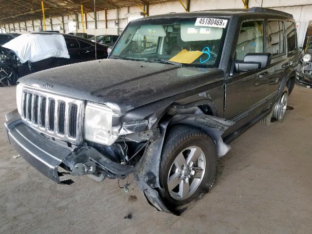 1J8HH48K38C142869 - 2008 JEEP COMMANDER GRAY photo 2