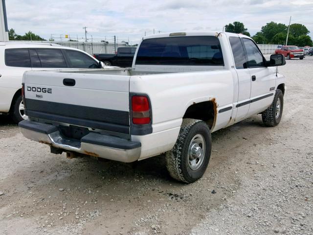 1B7KC2365WJ237999 - 1998 DODGE RAM 2500 WHITE photo 4