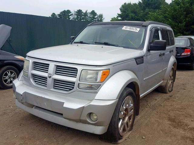 1D8GU586X7W655297 - 2007 DODGE NITRO R/T SILVER photo 2