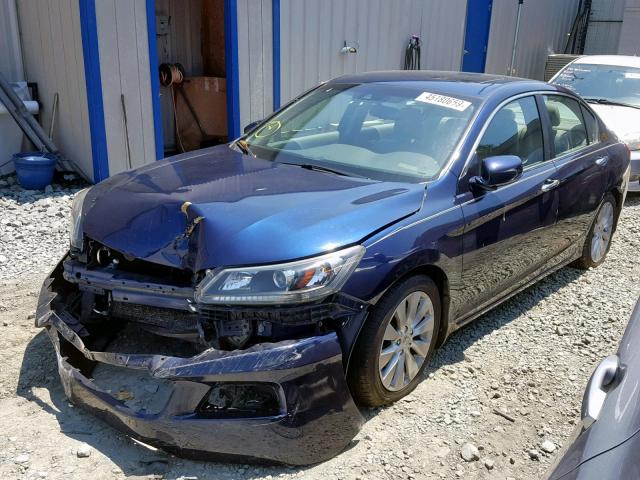 1HGCR2F89DA031826 - 2013 HONDA ACCORD EXL BLACK photo 2