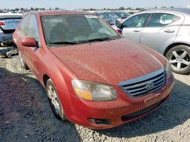 KNAFE222695612660 - 2009 KIA SPECTRA EX RED photo 1