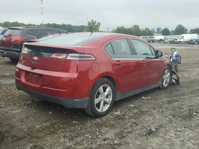 1G1RB6E48EU136420 - 2014 CHEVROLET VOLT RED photo 4