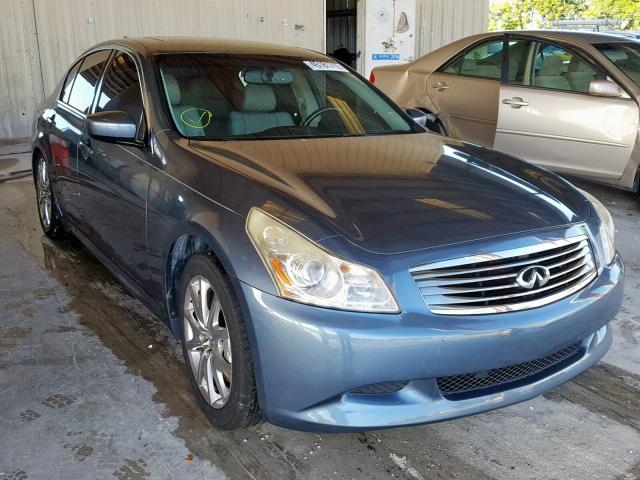 JNKCV61EX9M310706 - 2009 INFINITI G37 BASE BLUE photo 1