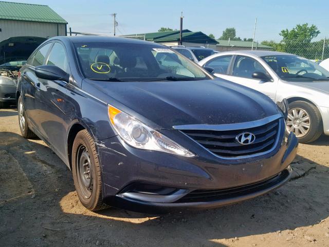 5NPEB4AC2CH476161 - 2012 HYUNDAI SONATA GLS BLUE photo 1