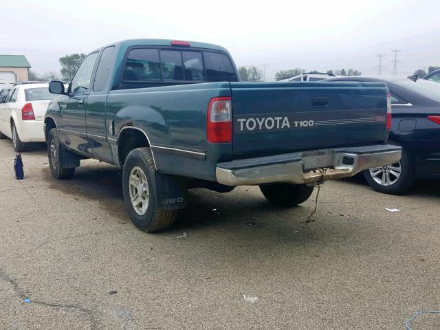 JT4UN24DXW0051123 - 1998 TOYOTA T100 XTRAC GREEN photo 3