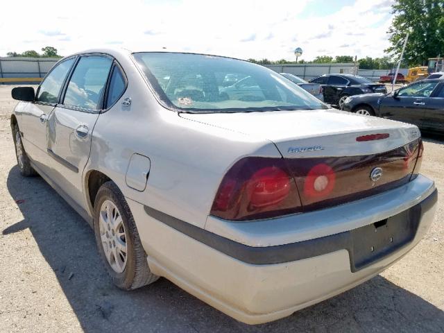 2G1WF52E639148963 - 2003 CHEVROLET IMPALA WHITE photo 3