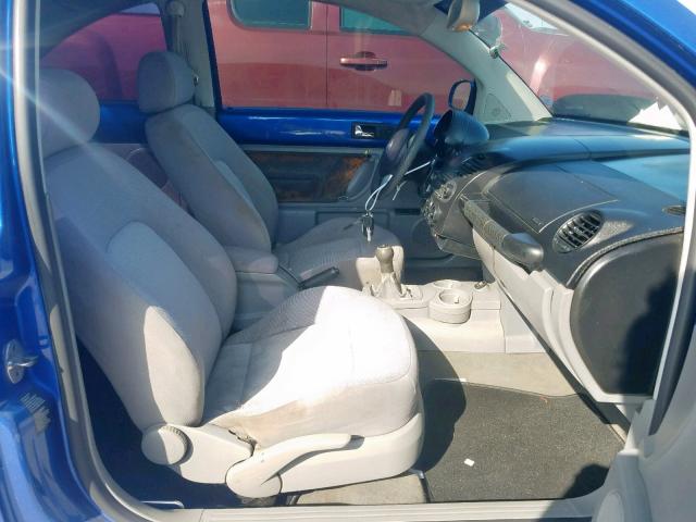 3VWCP21C43M436216 - 2003 VOLKSWAGEN NEW BEETLE ლურჯი ფოტო 5