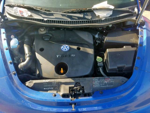 3VWCP21C43M436216 - 2003 VOLKSWAGEN NEW BEETLE ლურჯი ფოტო 7