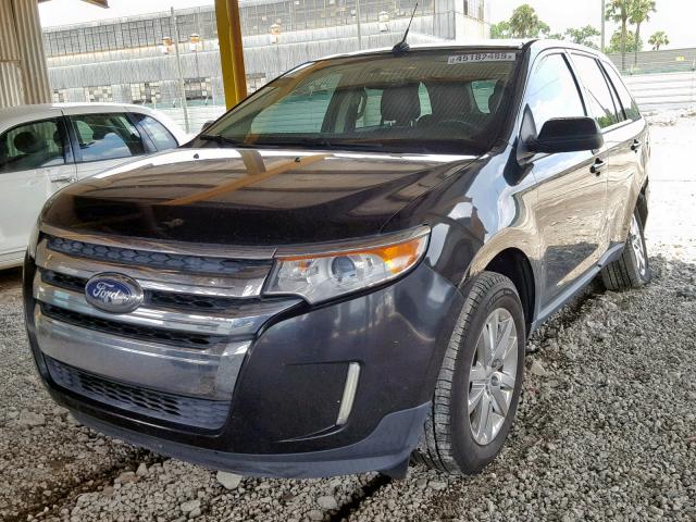 2FMDK3JCXDBC69192 - 2013 FORD EDGE SEL BLACK photo 2