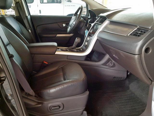 2FMDK3JCXDBC69192 - 2013 FORD EDGE SEL BLACK photo 5