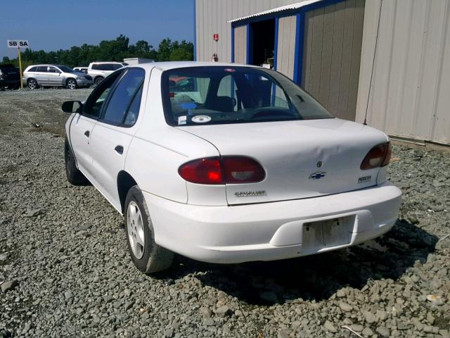 1G1JC524417158691 - 2001 CHEVROLET CAVALIER B WHITE photo 3