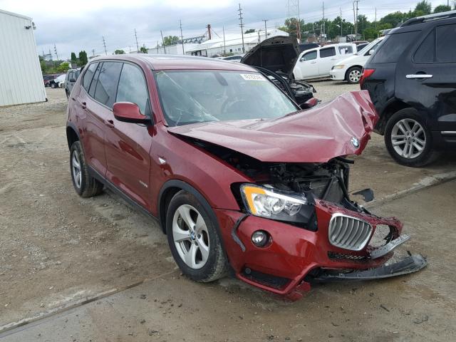 5UXWX5C51CL728826 - 2012 BMW X3 XDRIVE2 MAROON photo 1