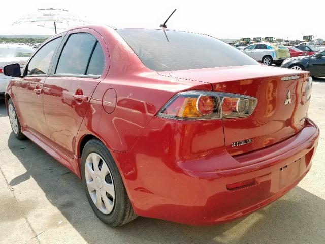 JA32U2FU2FU003405 - 2015 MITSUBISHI LANCER ES BURGUNDY photo 3