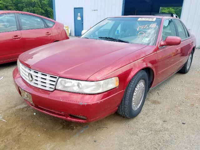 1G6KY5498YU155510 - 2000 CADILLAC SEVILLE ST RED photo 2