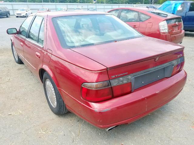1G6KY5498YU155510 - 2000 CADILLAC SEVILLE ST RED photo 3