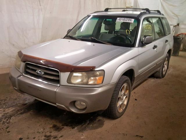 JF1SG65614H707349 - 2004 SUBARU FORESTER SILVER photo 2