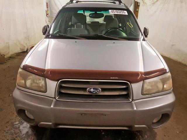 JF1SG65614H707349 - 2004 SUBARU FORESTER SILVER photo 9