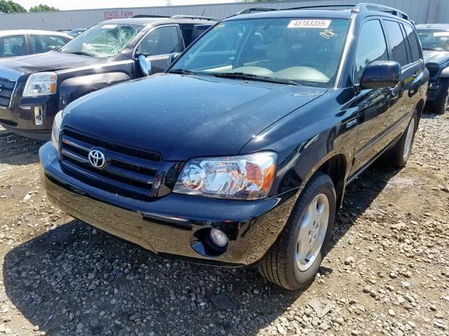 JTEEP21A940067038 - 2004 TOYOTA HIGHLANDER BLACK photo 2