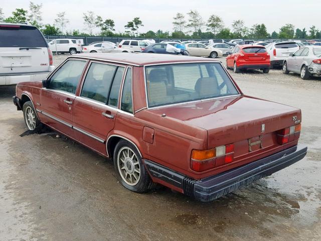 YV1DX7640E1050280 - 1984 VOLVO 760 BURGUNDY photo 3