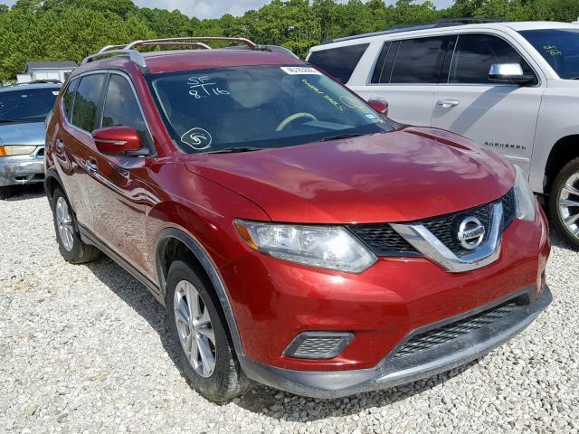 KNMAT2MV8FP503336 - 2015 NISSAN ROGUE S RED photo 1