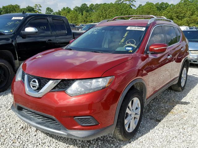 KNMAT2MV8FP503336 - 2015 NISSAN ROGUE S RED photo 2