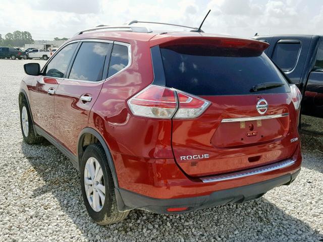 KNMAT2MV8FP503336 - 2015 NISSAN ROGUE S RED photo 3