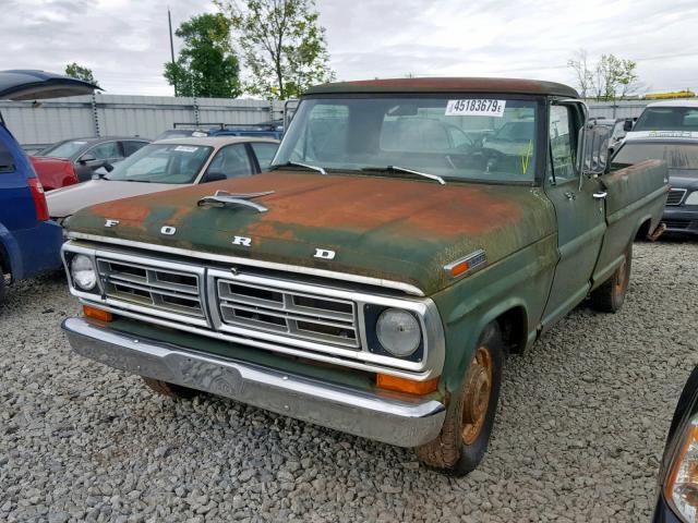 F10ACN28866 - 1972 FORD PICK UP GREEN photo 2