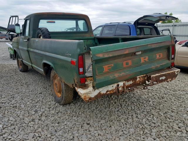 F10ACN28866 - 1972 FORD PICK UP GREEN photo 3