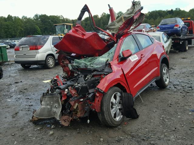 3CZRU6H39HM700292 - 2017 HONDA HR-V LX RED photo 2