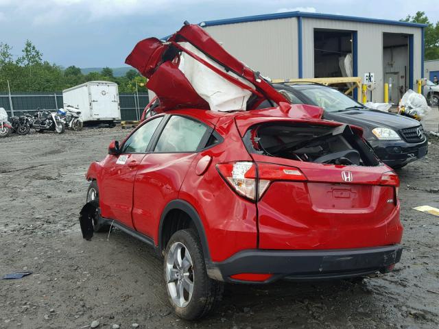 3CZRU6H39HM700292 - 2017 HONDA HR-V LX RED photo 3