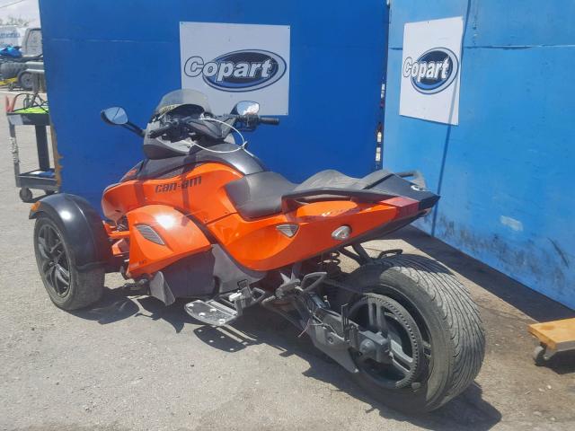 2BXJAHA17CV000408 - 2012 CAN-AM SPYDER ROA ORANGE photo 3