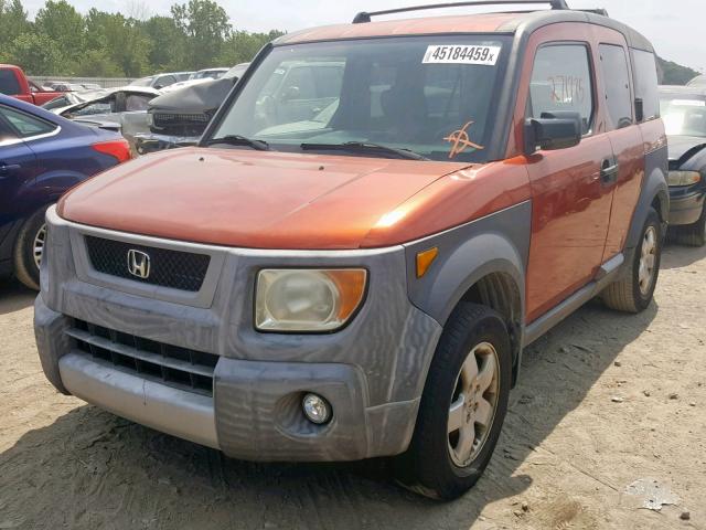 5J6YH28533L008646 - 2003 HONDA ELEMENT EX ORANGE photo 2