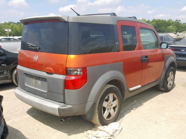 5J6YH28533L008646 - 2003 HONDA ELEMENT EX ORANGE photo 4