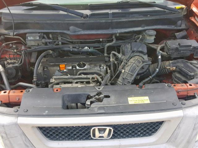 5J6YH28533L008646 - 2003 HONDA ELEMENT EX ORANGE photo 7