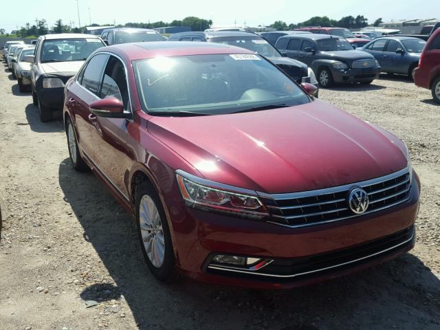 1VWBT7A36HC046988 - 2017 VOLKSWAGEN PASSAT SE RED photo 1