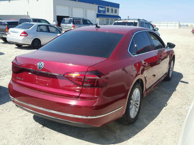 1VWBT7A36HC046988 - 2017 VOLKSWAGEN PASSAT SE RED photo 4