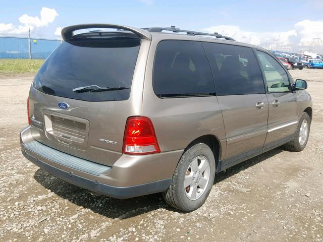 2FMZA572X5BA59051 - 2005 FORD FREESTAR S BROWN photo 4