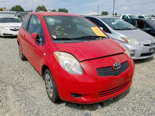 JTDJT923975116009 - 2007 TOYOTA YARIS RED photo 1