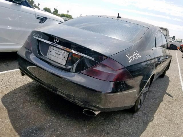 WDDDJ72X67A099175 - 2007 MERCEDES-BENZ CLS 550 BLACK photo 4