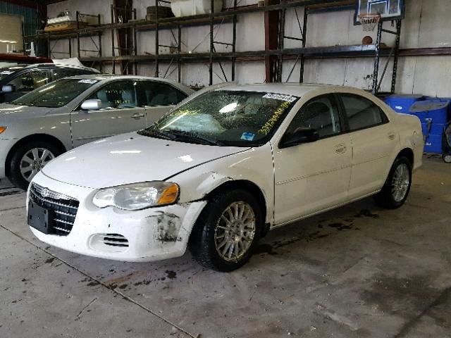 1C3EL46R14N324209 - 2004 CHRYSLER SEBRING LX WHITE photo 2