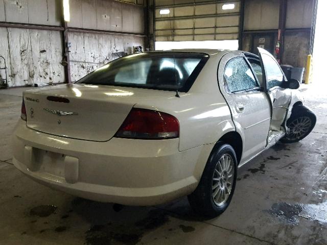 1C3EL46R14N324209 - 2004 CHRYSLER SEBRING LX WHITE photo 4