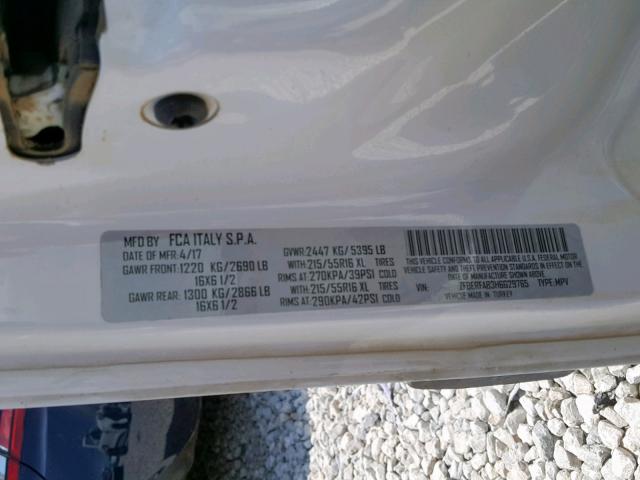 ZFBERFAB3H6G29765 - 2017 RAM PROMASTER 白色 照片 10