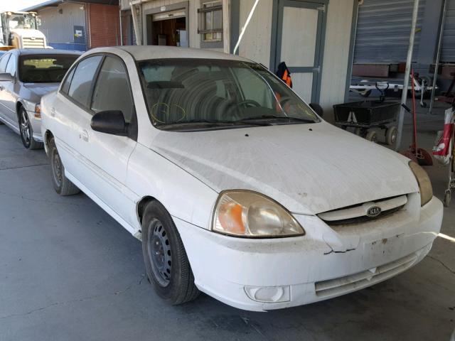 KNADC125456365001 - 2005 KIA RIO WHITE photo 1